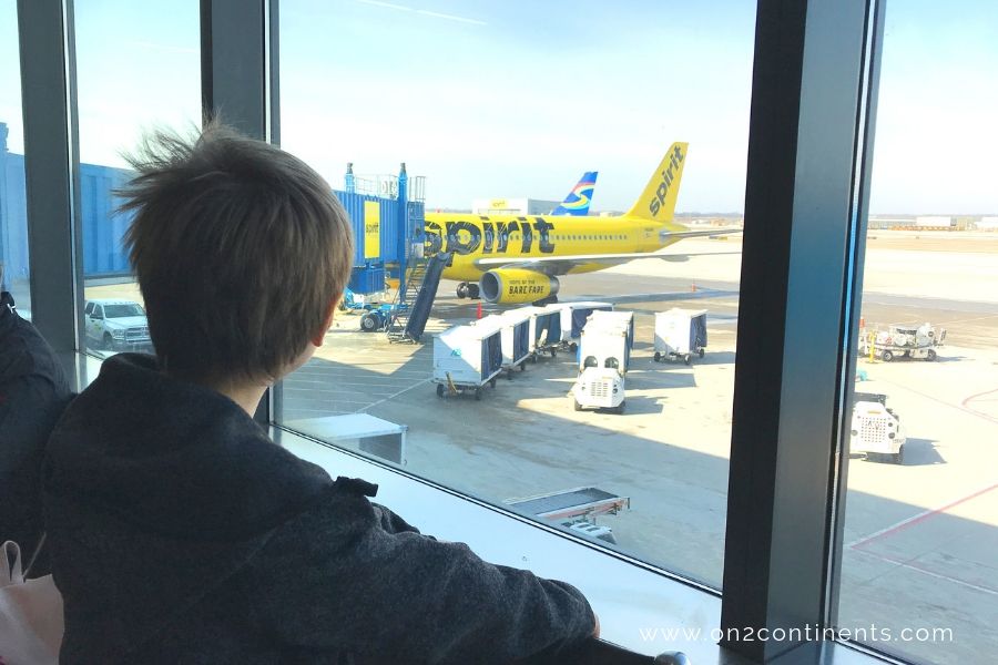 boy at an airport