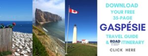 Gaspesie Road Trip plan itinerary and travel guide - free ebook to download